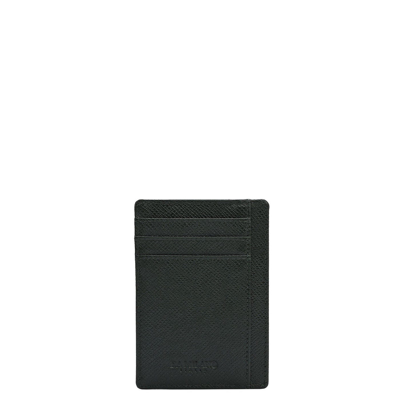 9 Slots Leather Card Case - Petrol Green