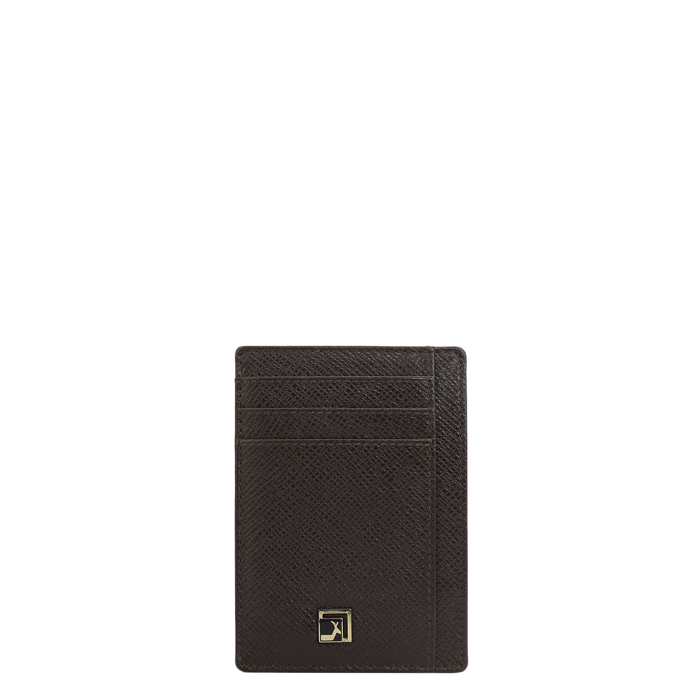 9 Slots Leather Card Case - Chocolate