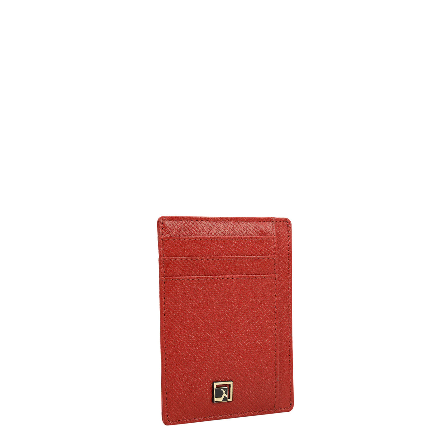 9 Slots Leather Card Case - Red