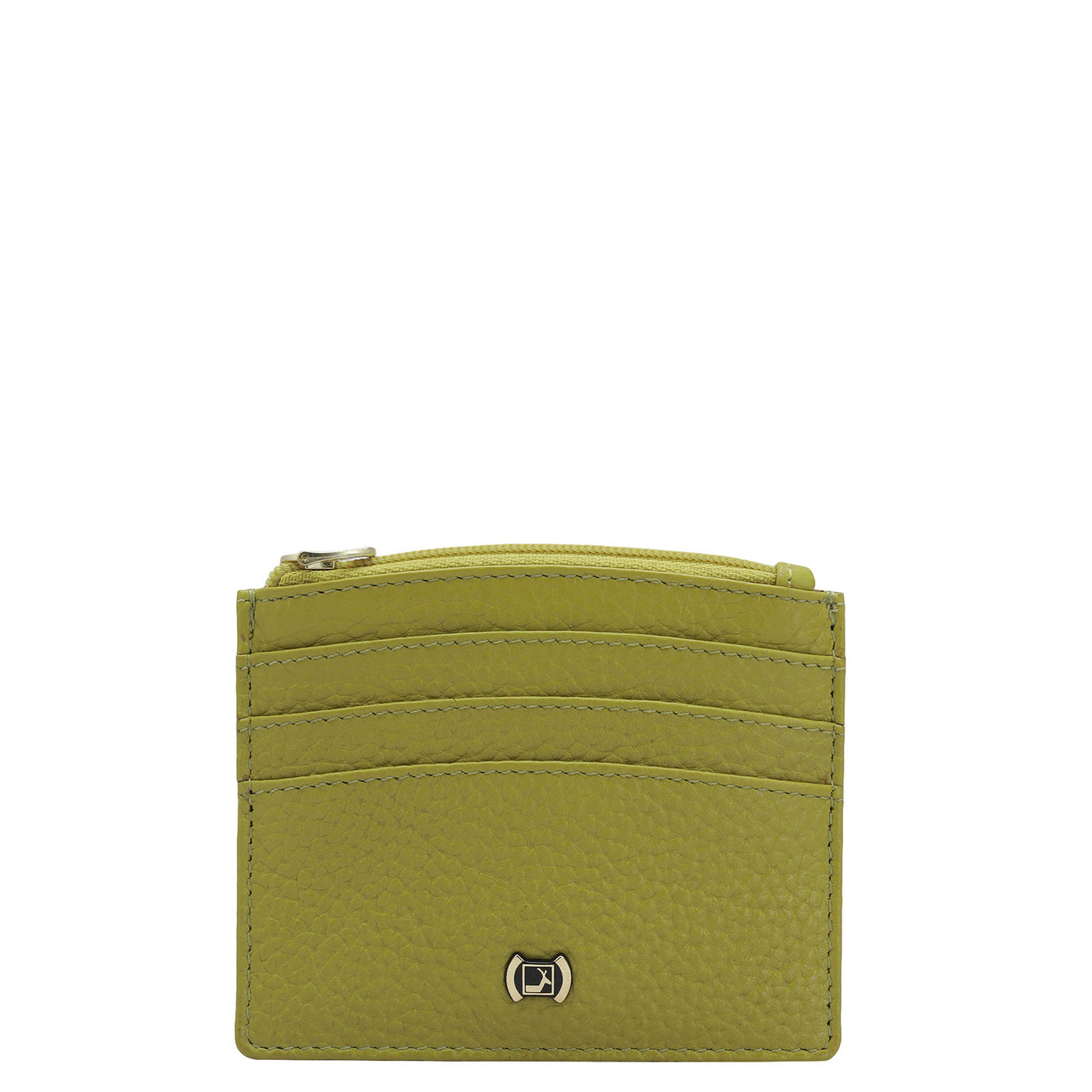 6 Slots Leather Card Case - Green Tea