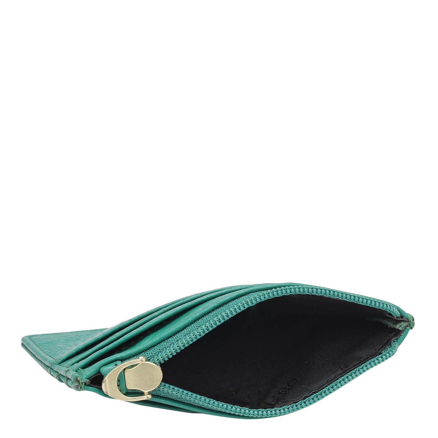 Wax Leather Card Case - Green