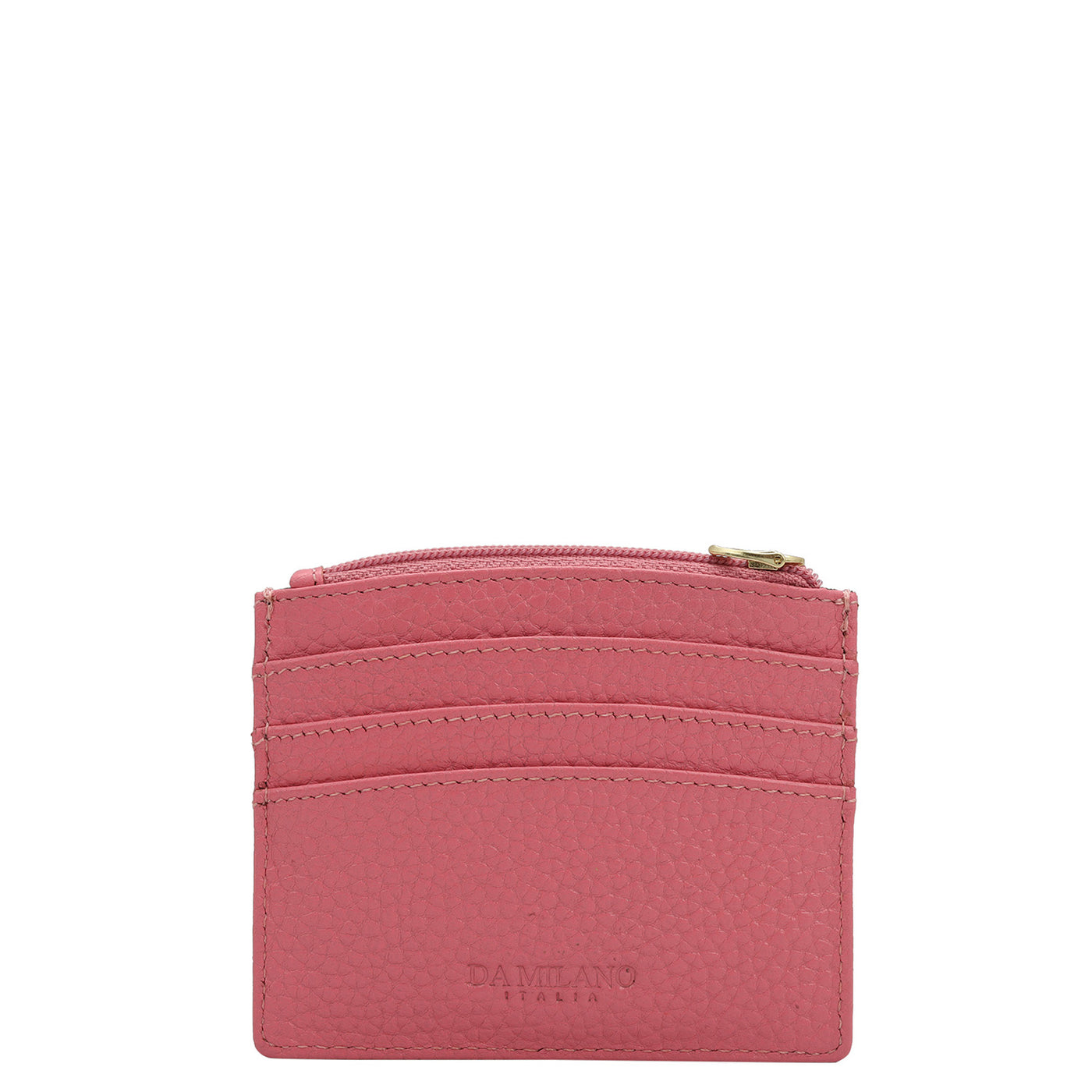 6 Slots Leather Card Case - Hyper Pink