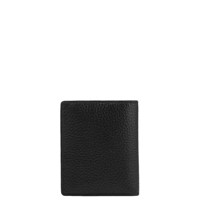 9 Slots Leather Card Case - Black