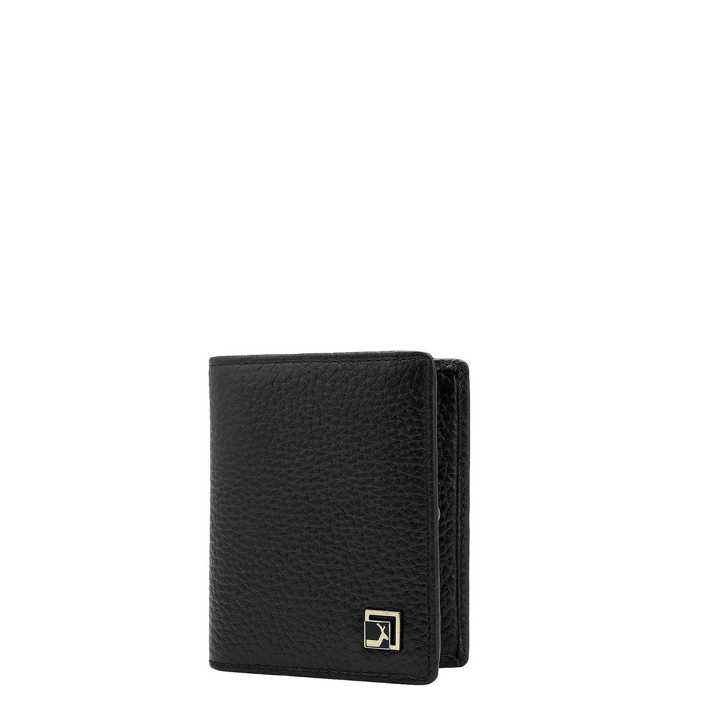 9 Slots Leather Card Case - Black