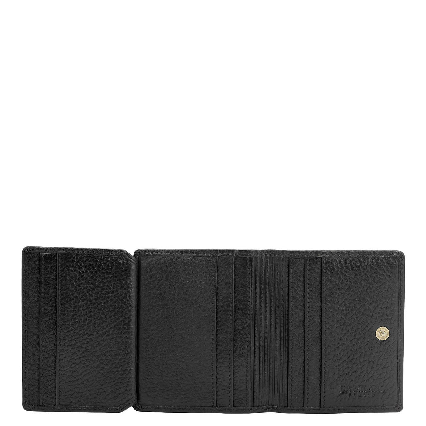 9 Slots Leather Card Case - Black