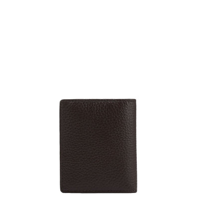 9 Slots Leather Card Case - Chocolate