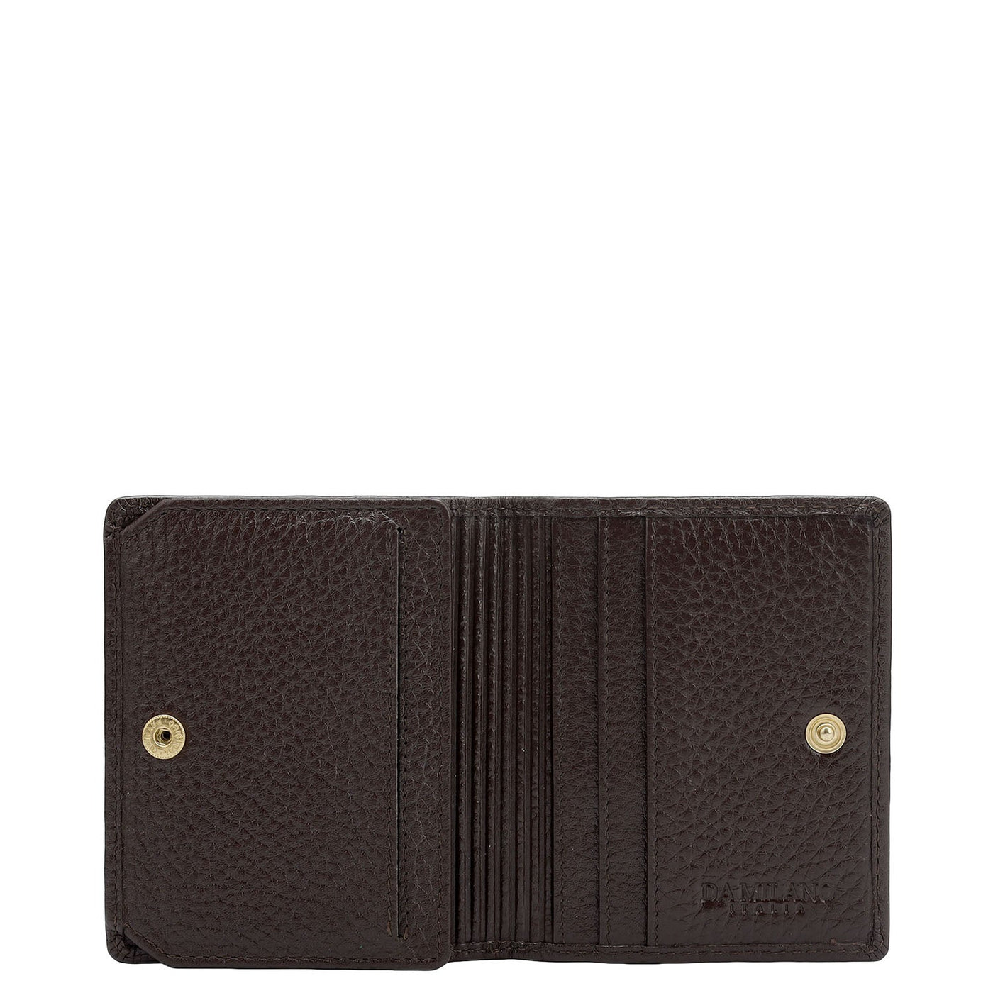 9 Slots Leather Card Case - Chocolate