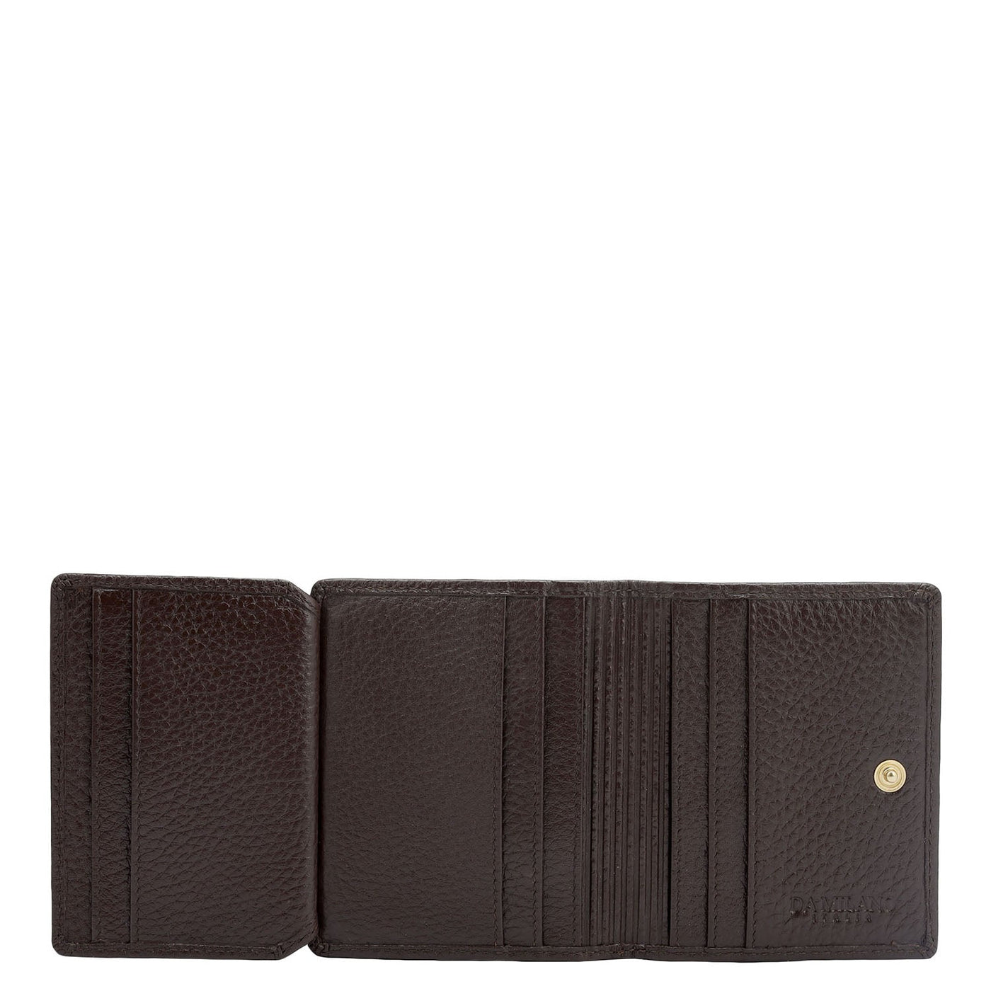 9 Slots Leather Card Case - Chocolate