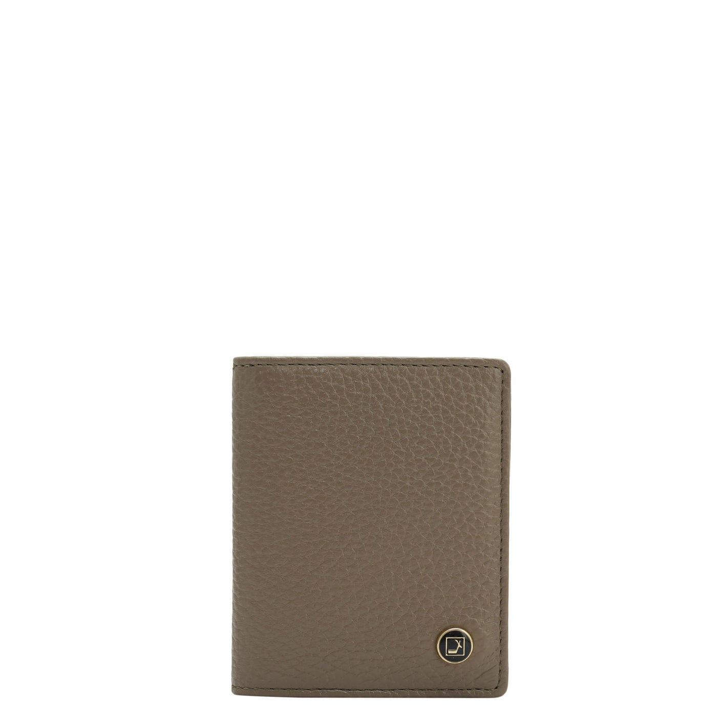 9 Slots Leather Card Case - Greyish Taupe