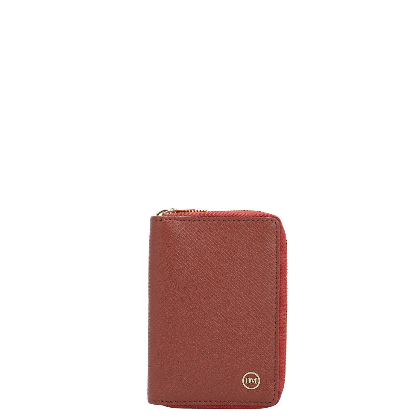 9 Slots Leather Card Case - Brick