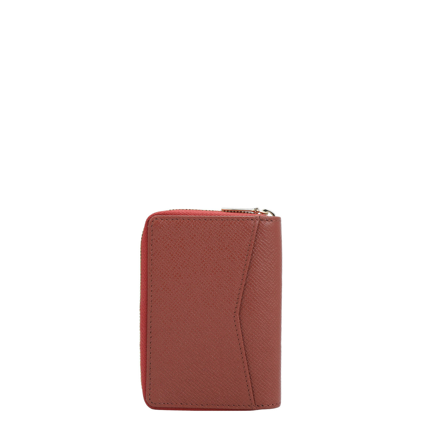 9 Slots Leather Card Case - Brick