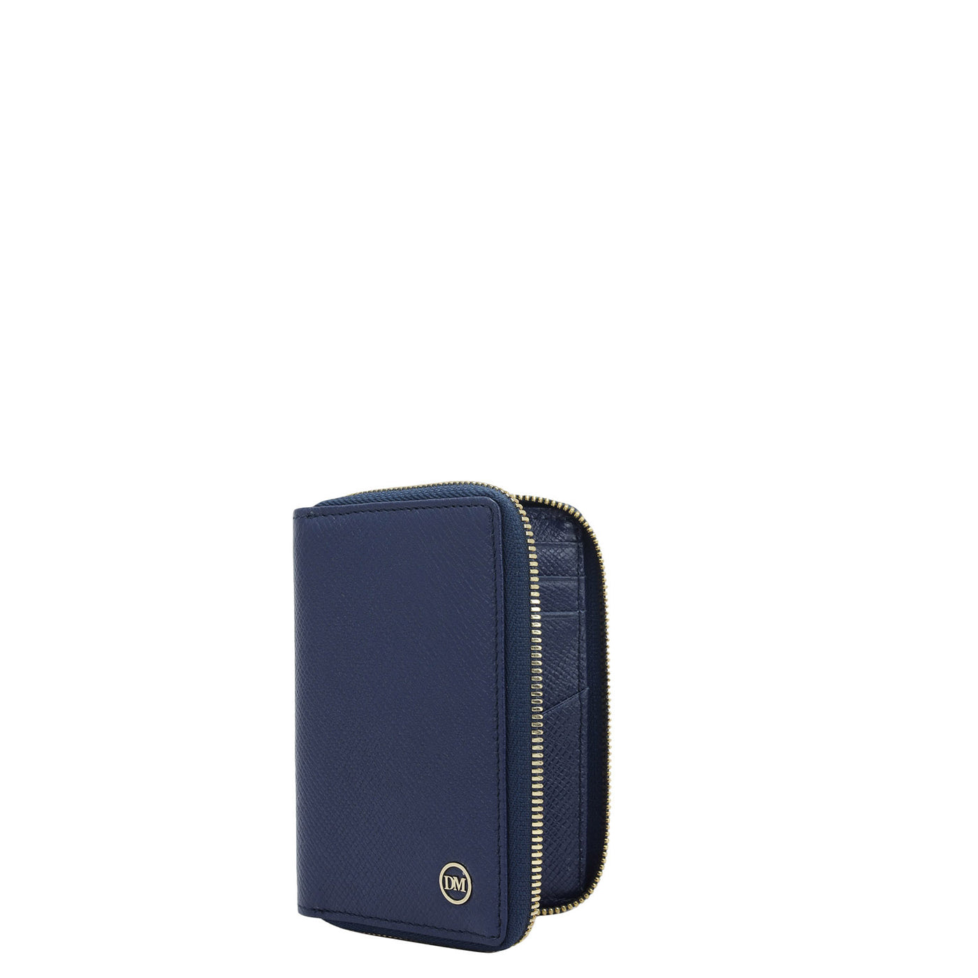 9 Slots Leather Card Case - Ink Blue