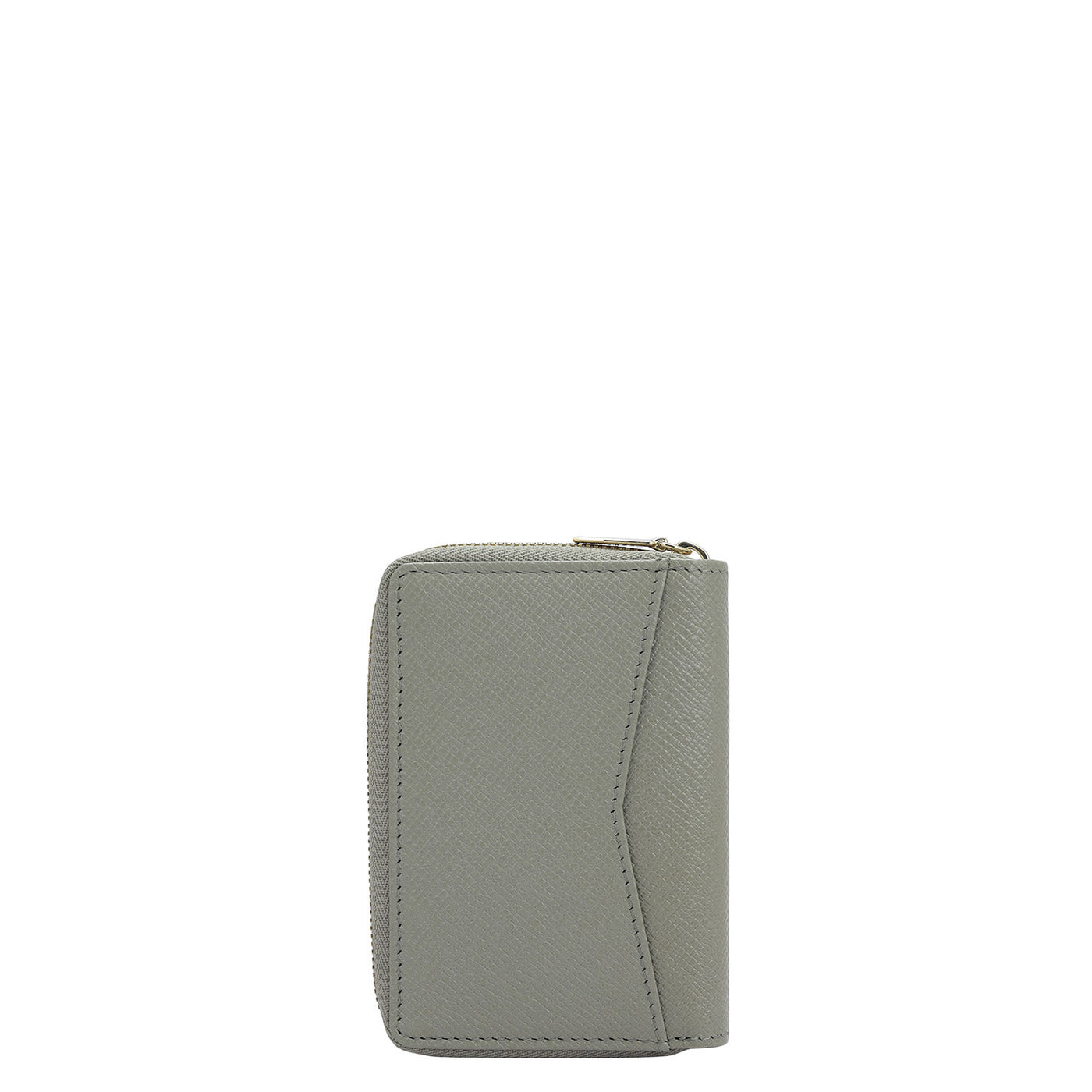 9 Slots Leather Card Case - Stone Grey