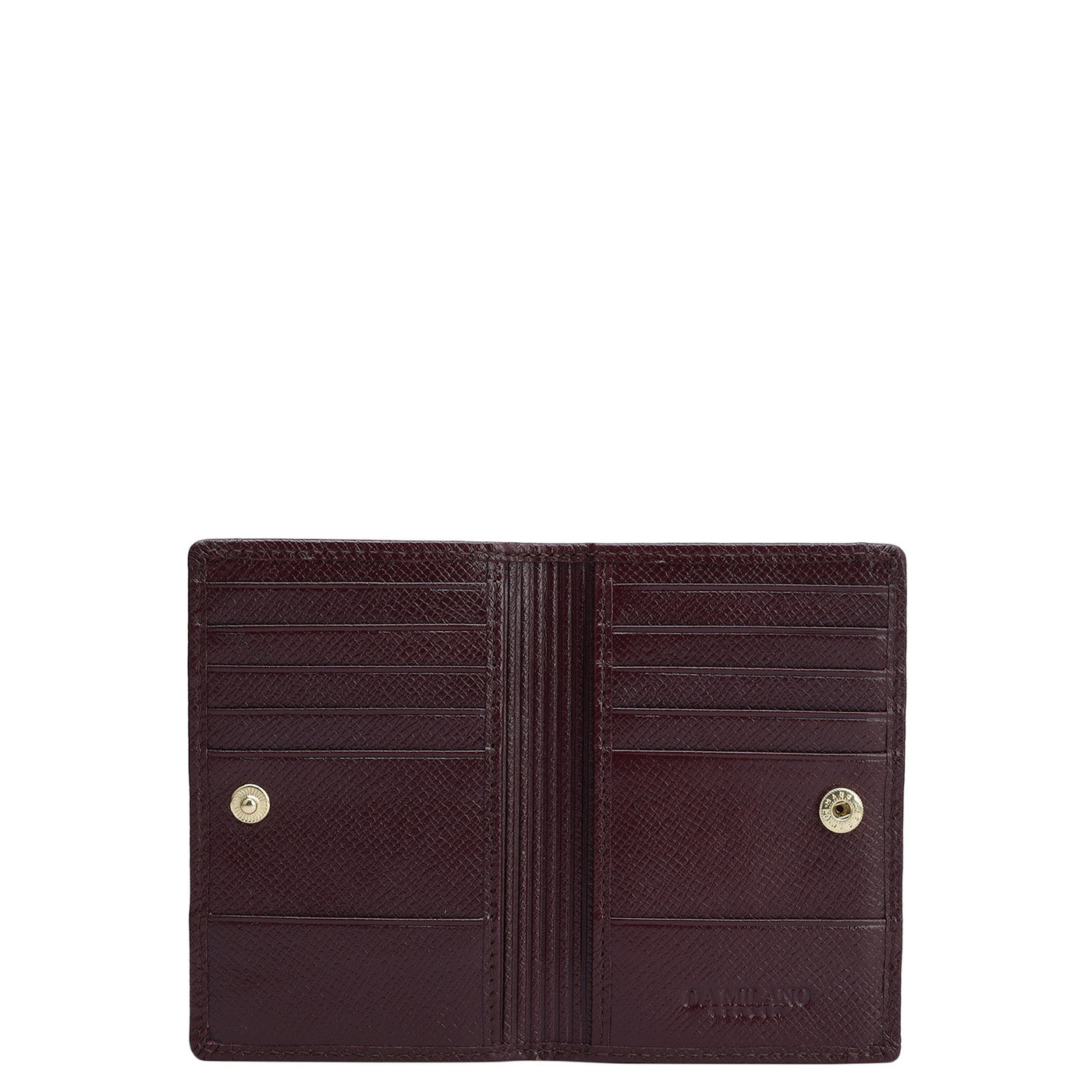 Croco Leather Card Case - Wine