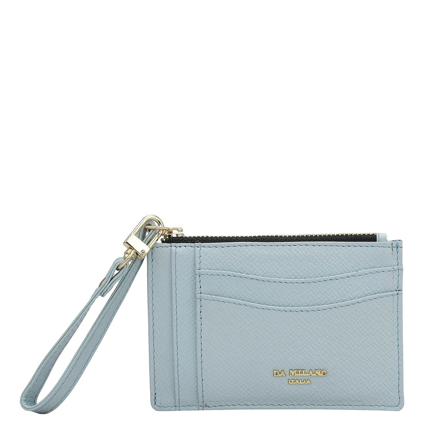 8 Slots Leather Card Case - Cloud Blue