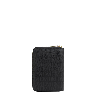 12 Slots Leather Card Case - Black