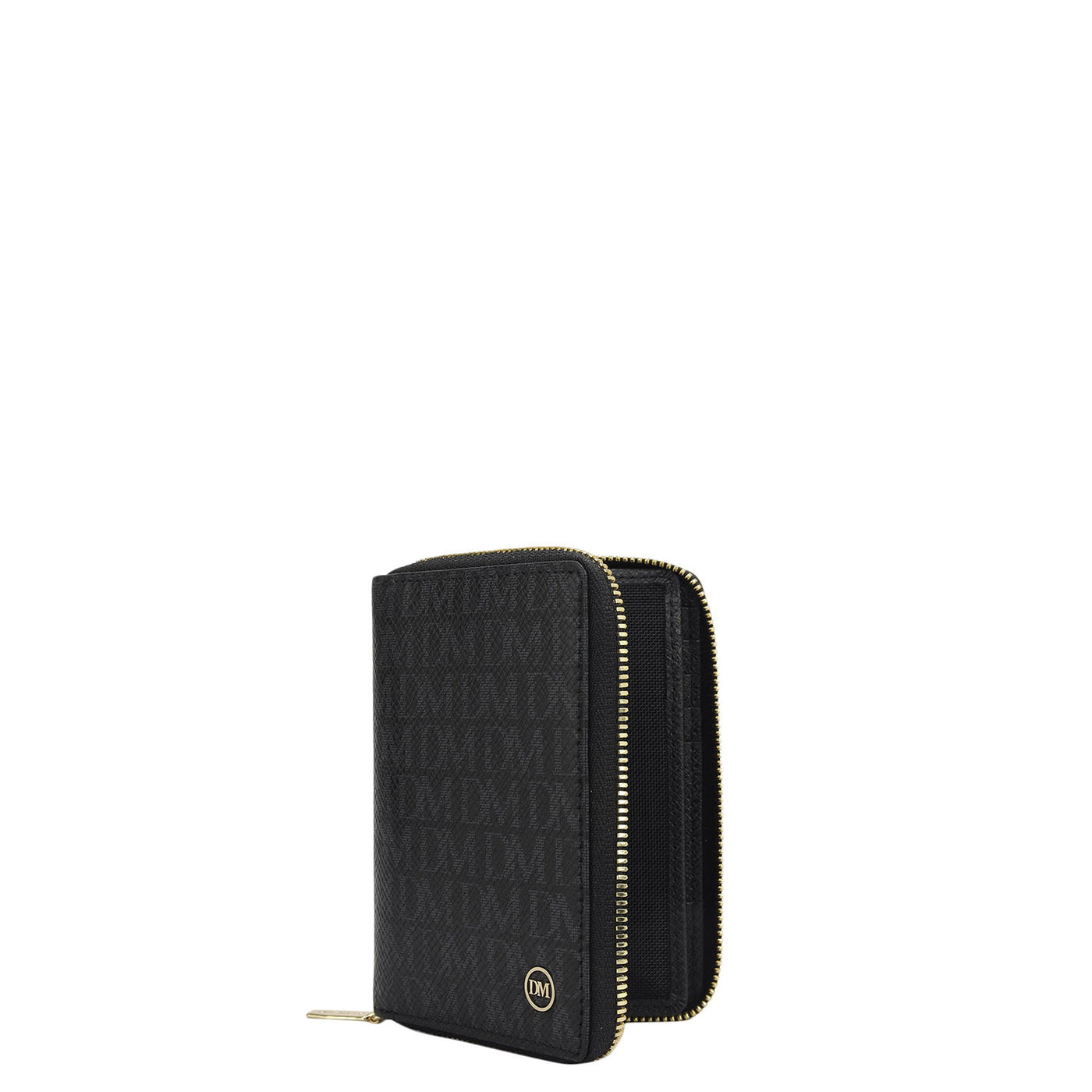 12 Slots Leather Card Case - Black