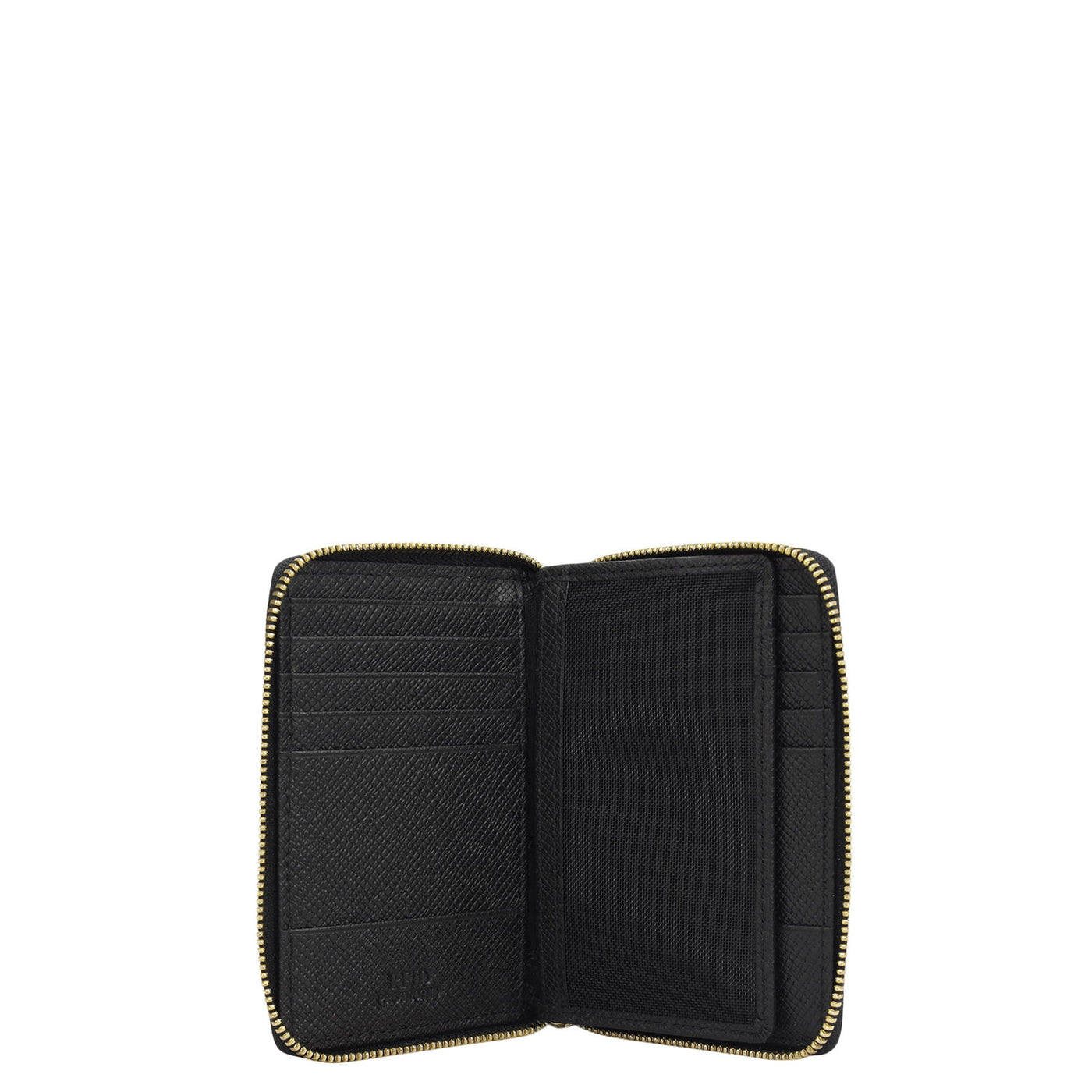 12 Slots Leather Card Case - Black