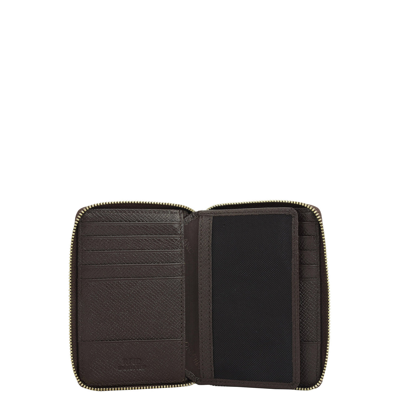 12 Slots Leather Card Case - Chocolate