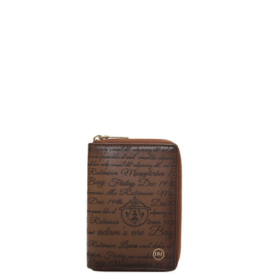 Signato Leather Card Case - Cognac