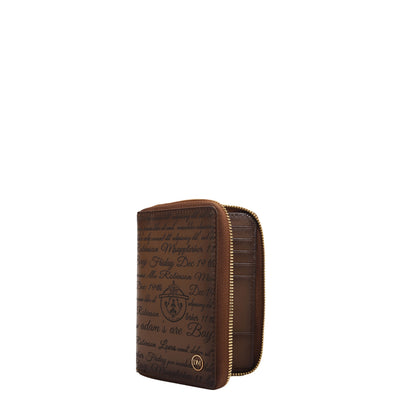 Signato Leather Card Case - Cognac