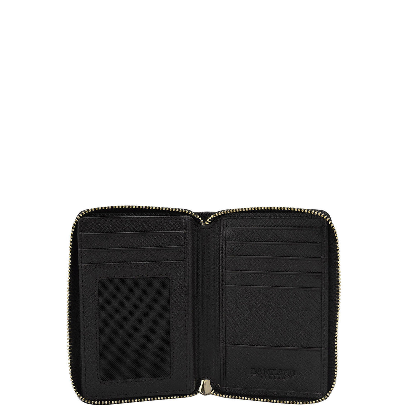 Multi Slots Leather Card Case - Black