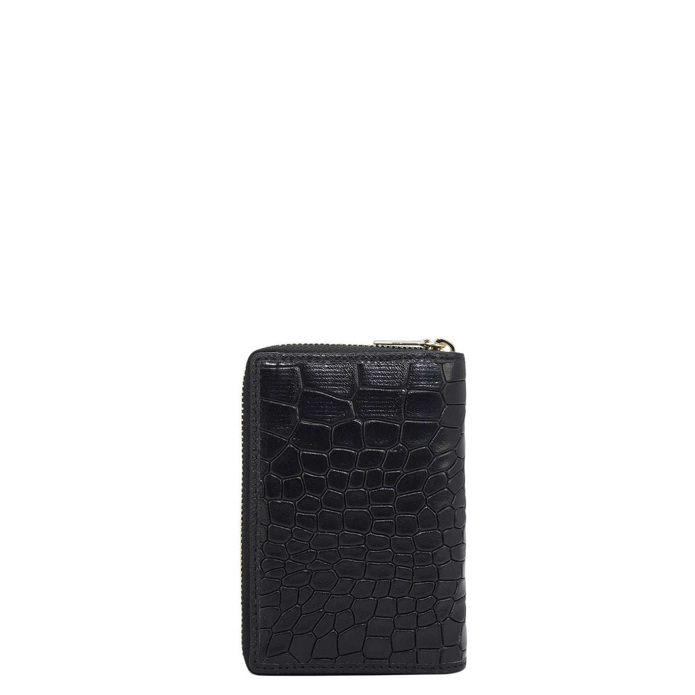 Multi Slots Leather Card Case - Black