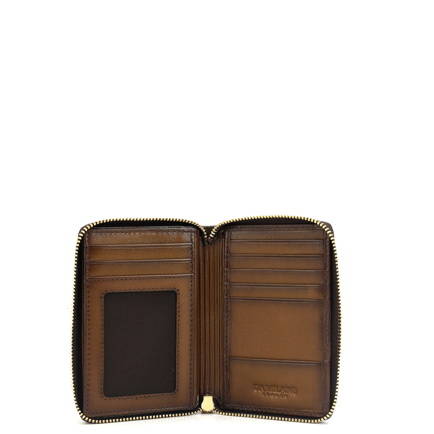 Multi Slots Leather Card Case - Cognac