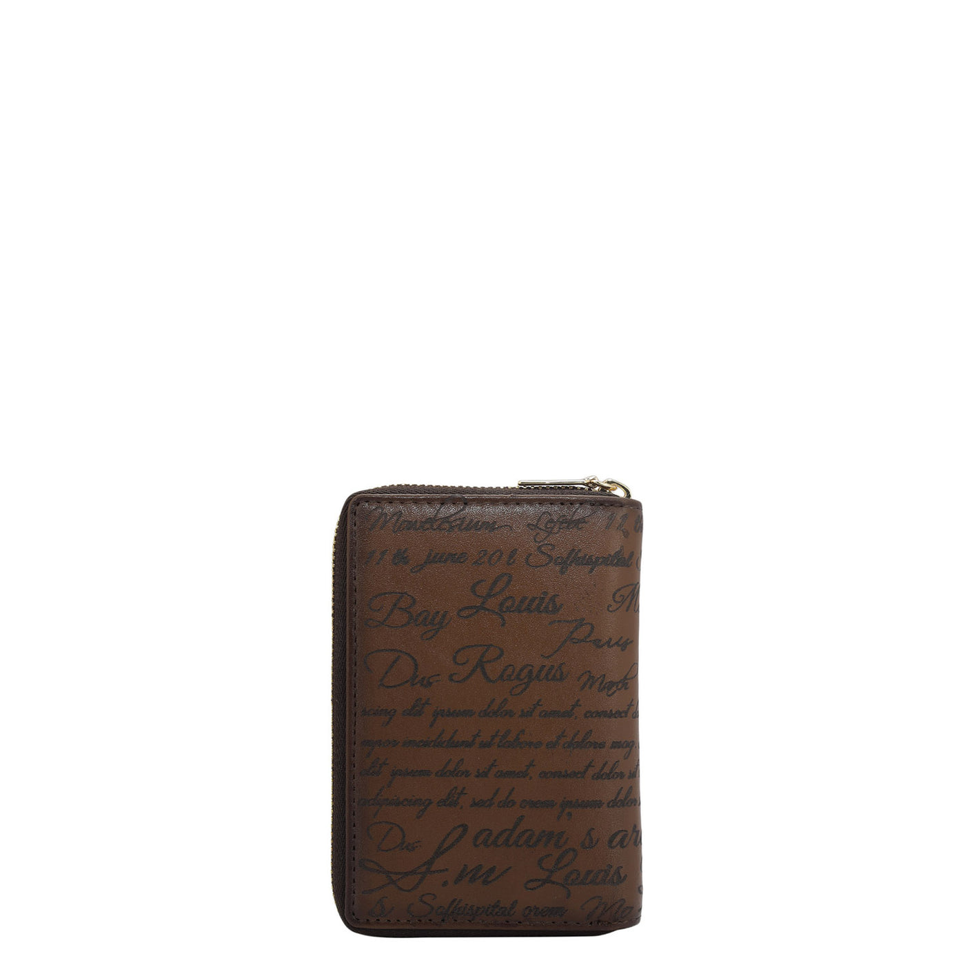 Multi Slots Leather Card Case - Cognac