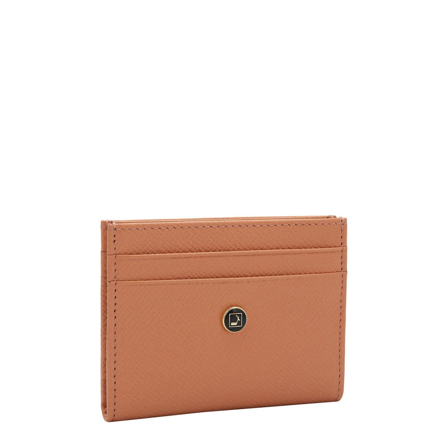 6 Slots Leather Card Case - Salmon