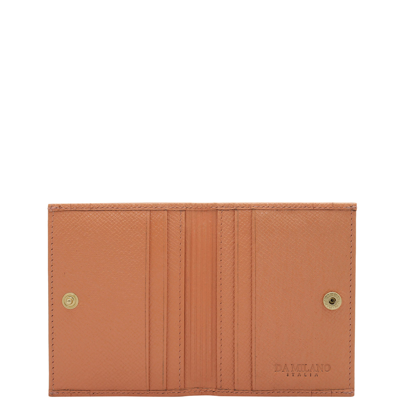 6 Slots Leather Card Case - Salmon