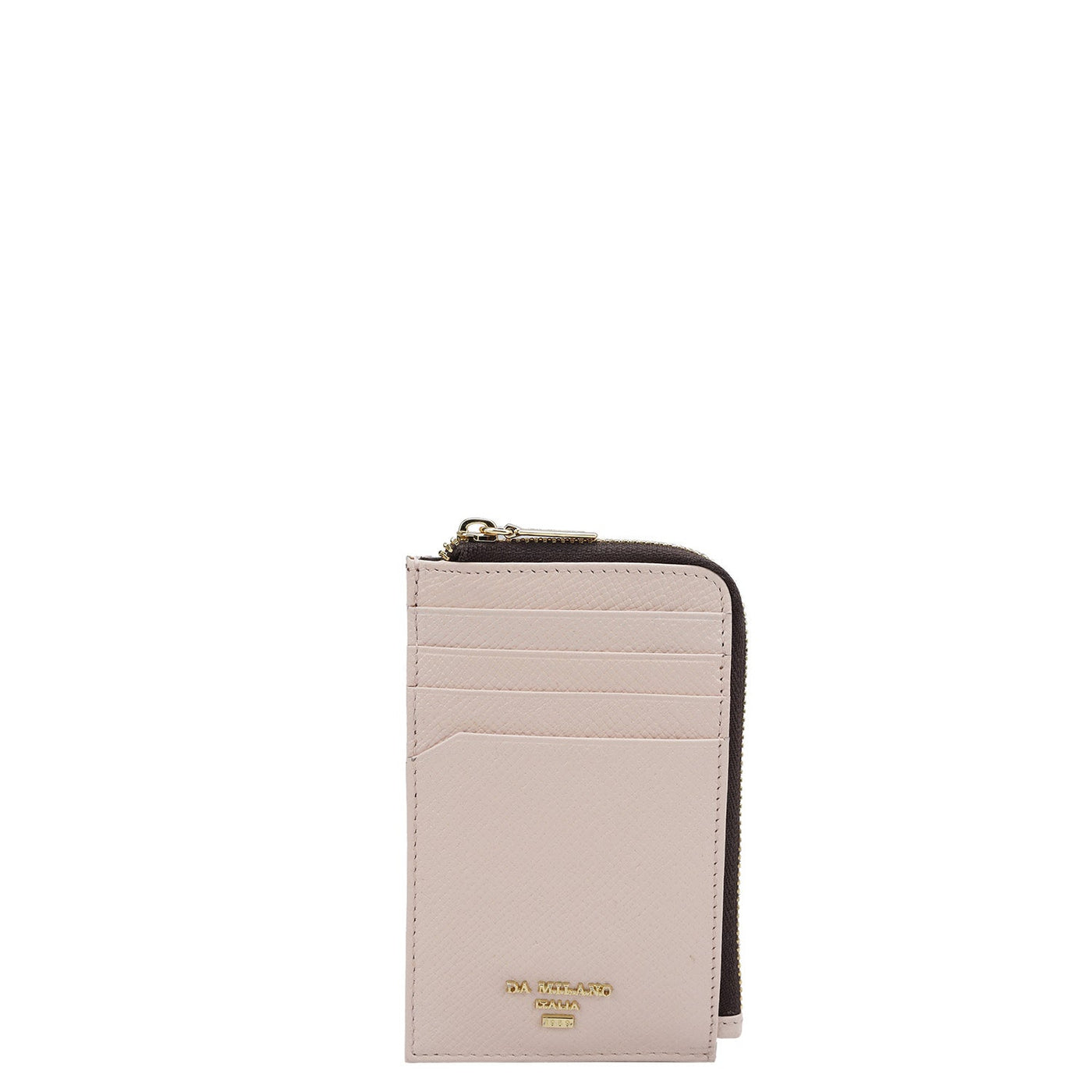 8 Slots Leather Card Case - Blush