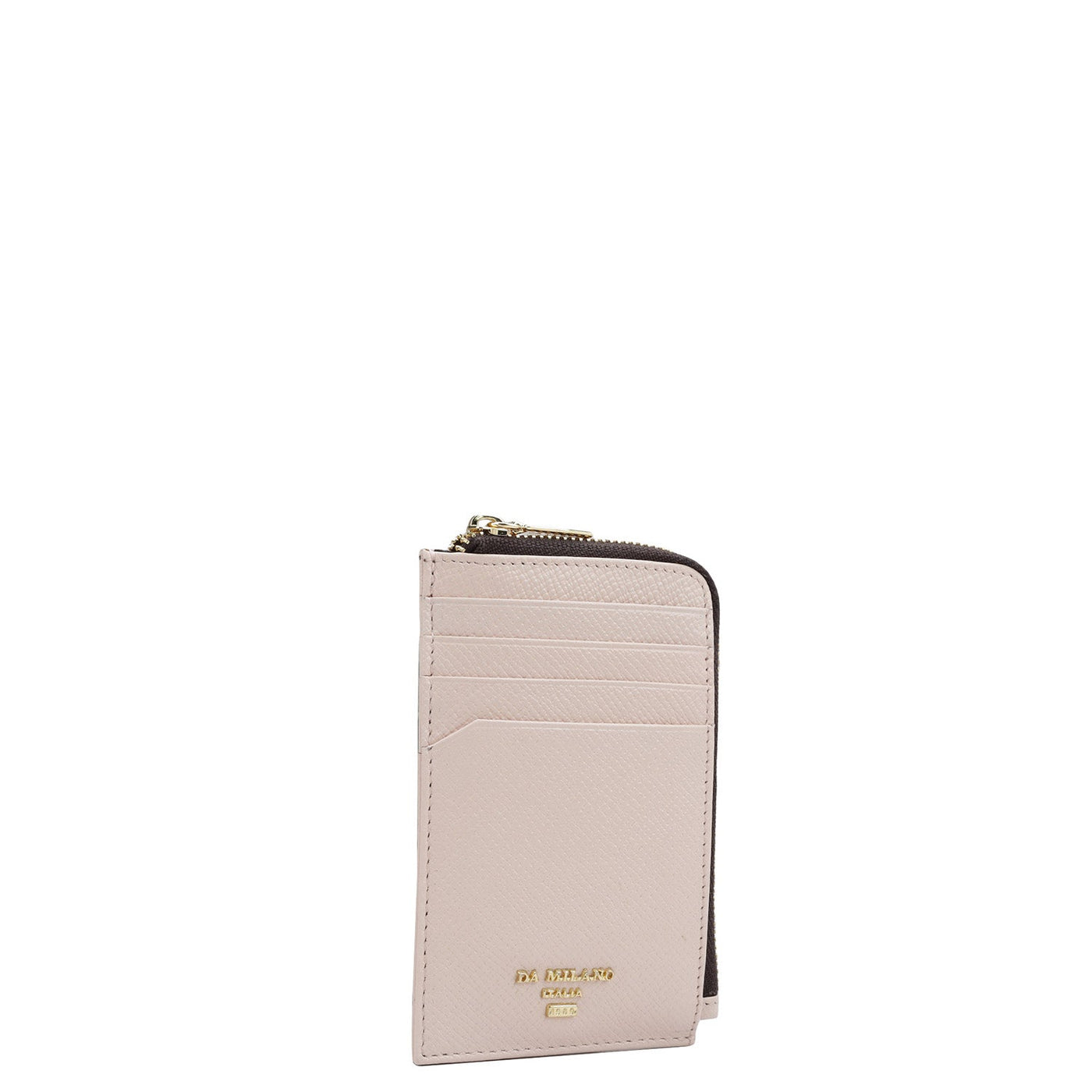 8 Slots Leather Card Case - Blush