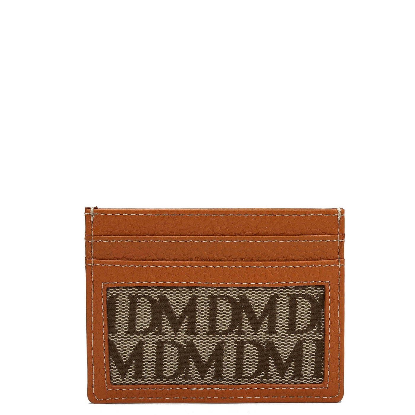 5 Slots Leather Card Case - Orange