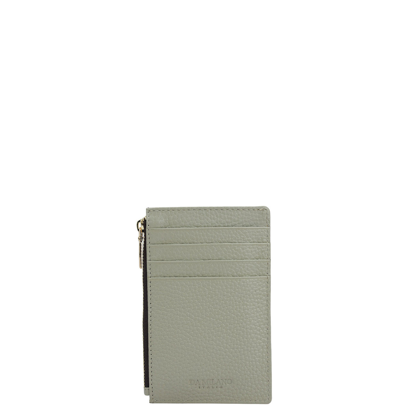 6 Slots Leather Card Case - Khaki