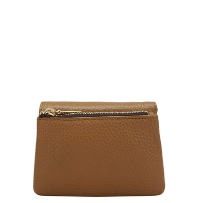 Wax Leather Card Case - Caramel