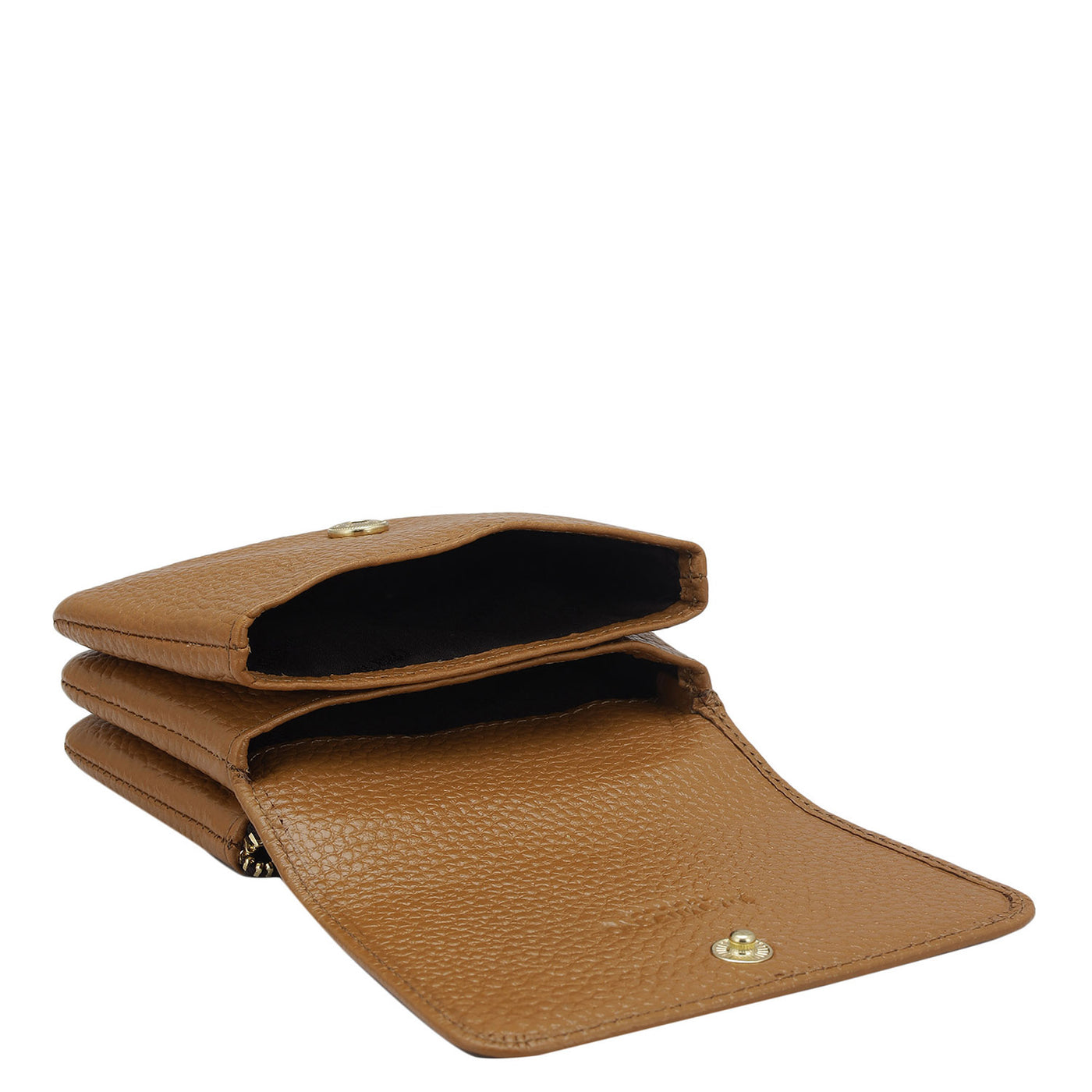 Wax Leather Card Case - Caramel