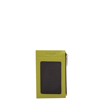 Wax Leather Card Case - Green Tea