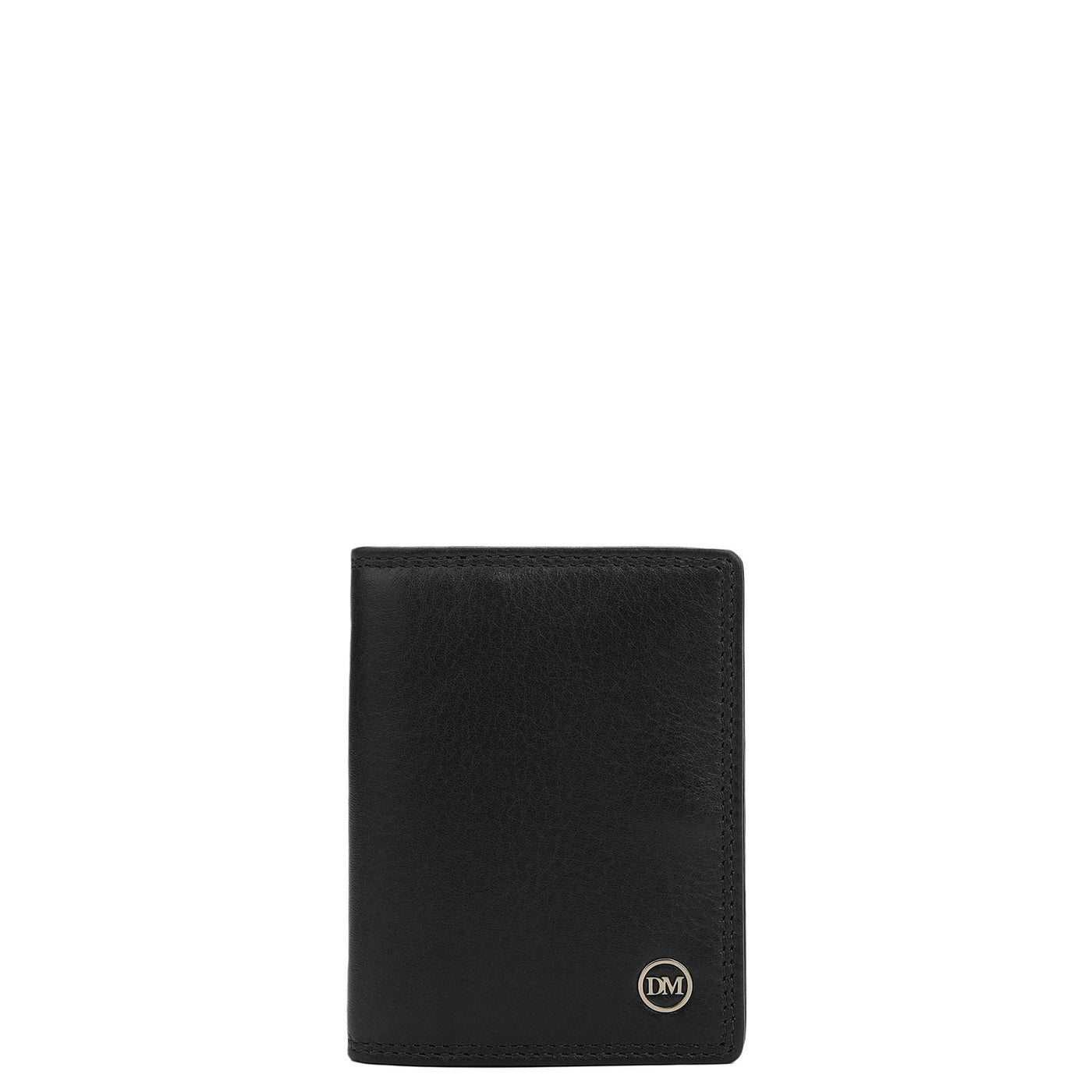 11 Slots Leather Card Case - Black