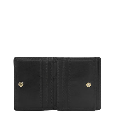 11 Slots Leather Card Case - Black