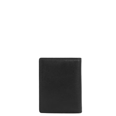 11 Slots Leather Card Case - Black