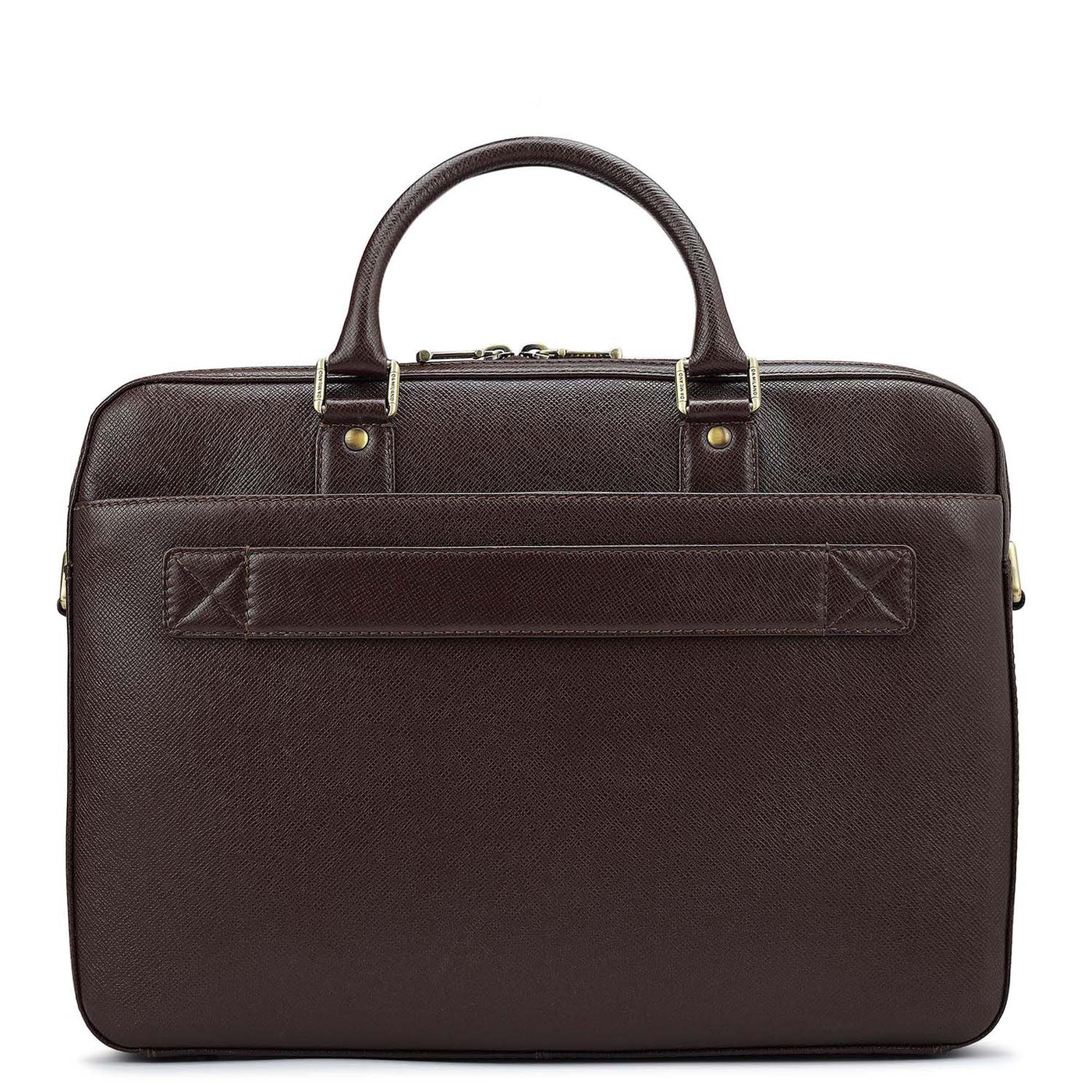 Franzy Leather Laptop Bag - Chocolate