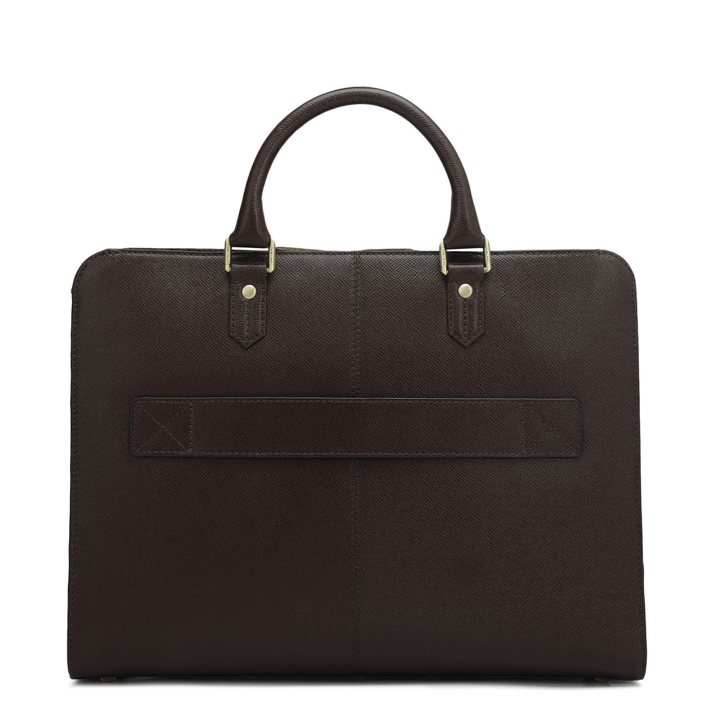 Franzy Leather Laptop Bag - Chocolate