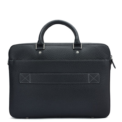 Bub Leather Laptop Bag - Black