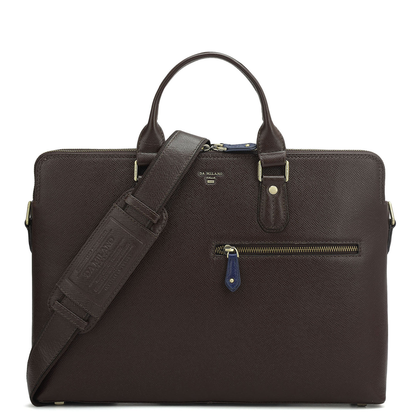 Franzy Leather Laptop Bag - Chocolate