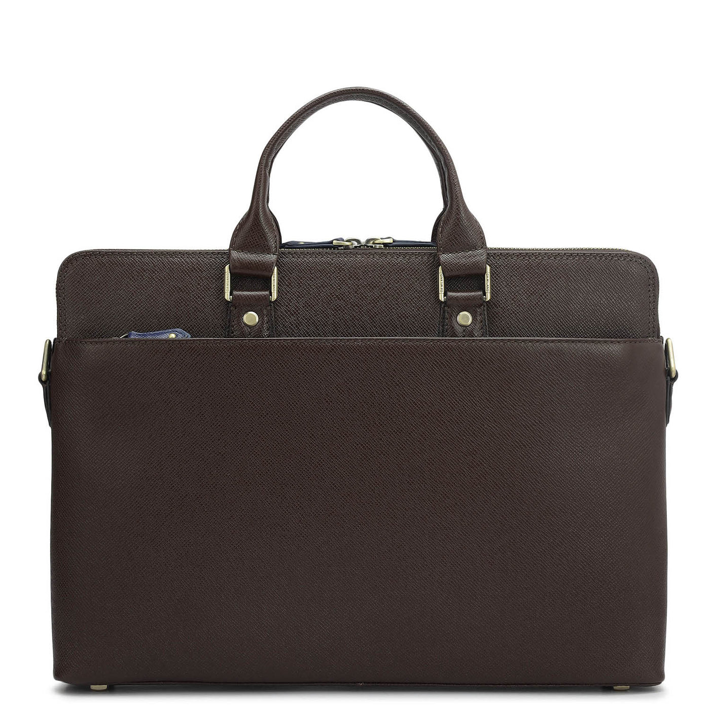 Franzy Leather Laptop Bag - Chocolate