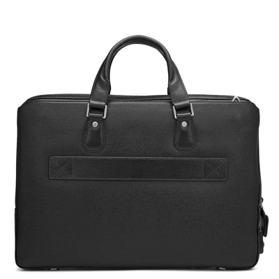 Franzy Leather Laptop Bag - Black