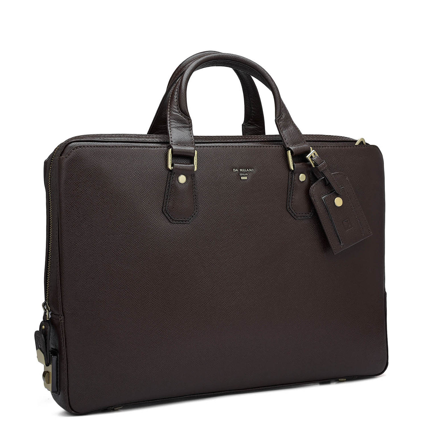 Franzy Leather Laptop Bag - Chocolate