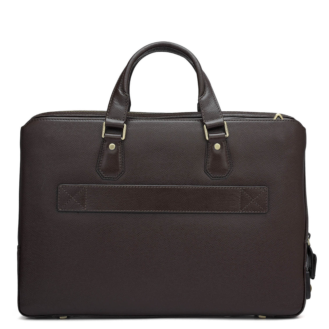 Franzy Leather Laptop Bag - Chocolate