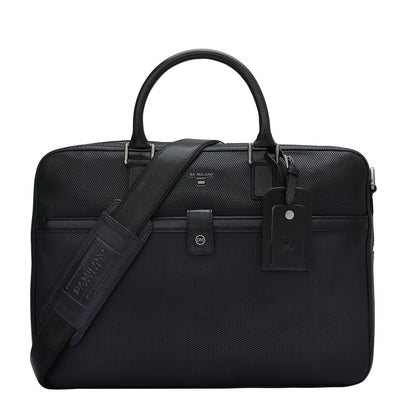 Fish Leather Laptop Bag - Black